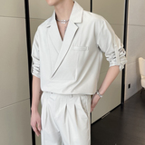 2025新款男士痞帅V领套头西装外套A202W2019P125，男装西服套装，星座1311（原A202）