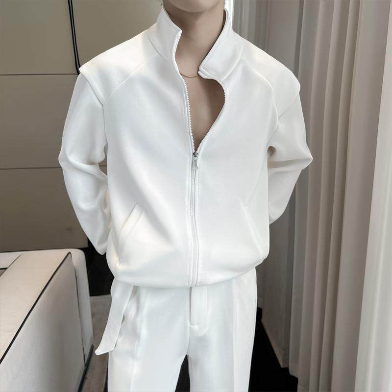 2025春季新款男立领痞帅重磅宽松长袖拉链卫衣外套潮A202WY318P75,女装短外套,星座1311（原A202）