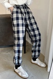 2025秋冬男士美式格子直筒宽松运动可收脚休闲长裤1311K612P65，男装休闲裤，星座1311（原A202）