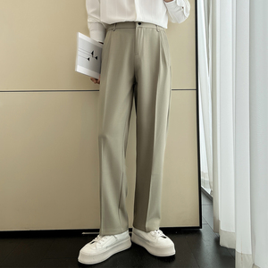 2025秋冬新款男小直筒休闲长裤显瘦裤垂感轻熟风西裤A202K632P65图片