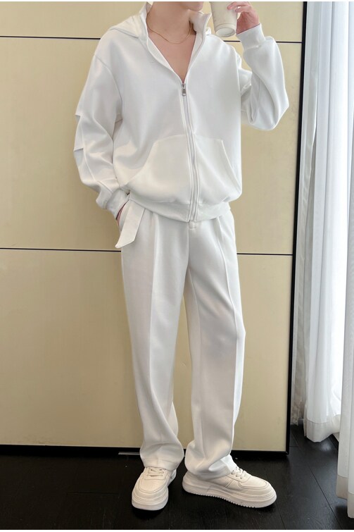 2025痞帅重磅连帽运动休闲卫衣宽松卫裤套装TZ1319P145WY319+K615,男装休闲裤,星座1311（原A202）
