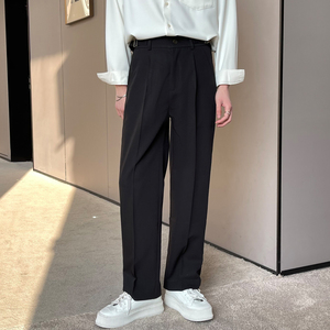 2025春夏宽松小直筒休闲裤潮轻熟风抖音男士长裤A202K1006P65图片
