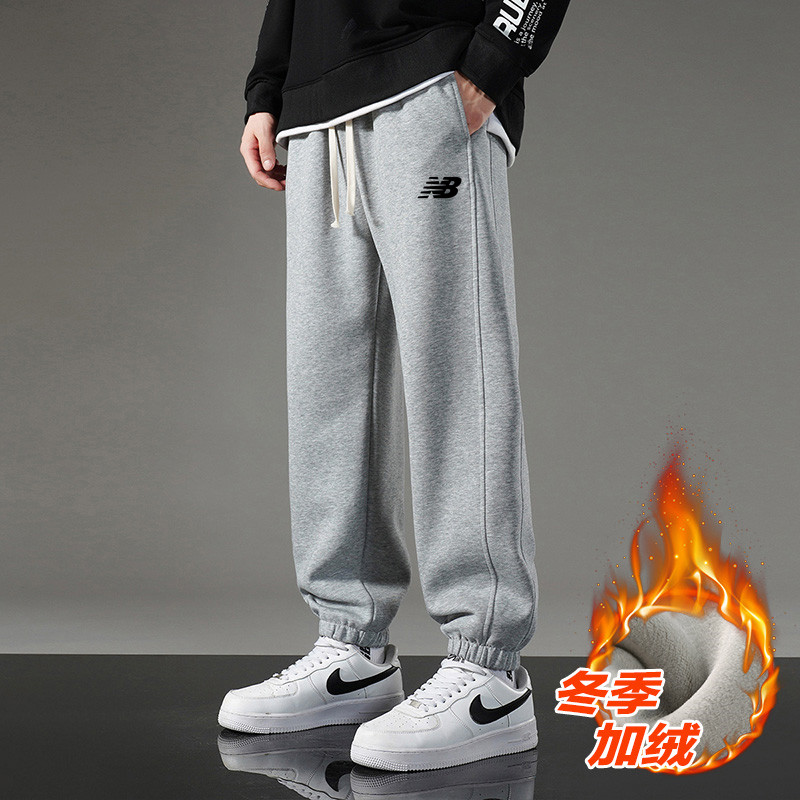 折扣专区纯棉运动裤子男女款长裤春秋冬休闲宽松加绒加厚束脚卫裤