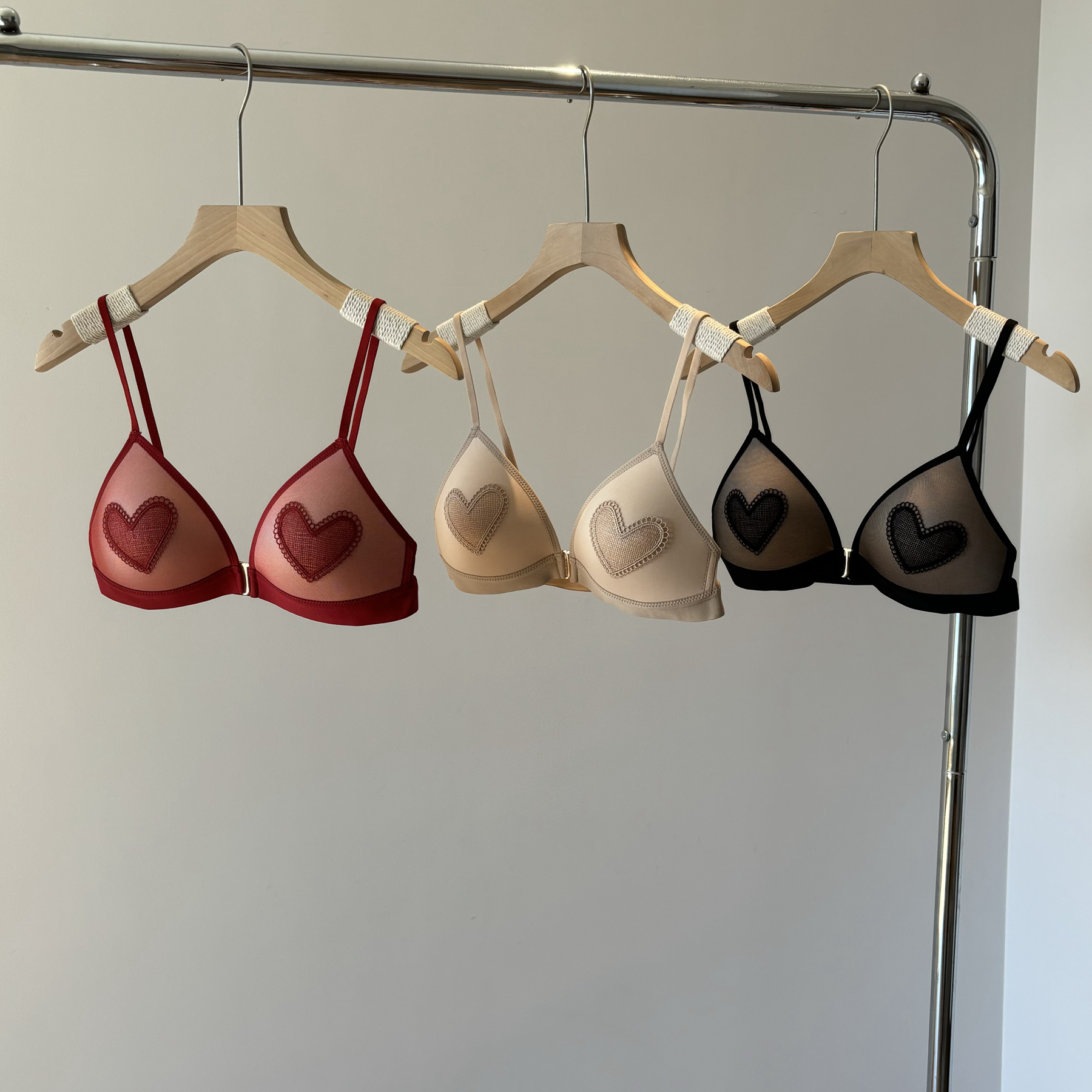 本命年爱心红色结婚新娘内衣