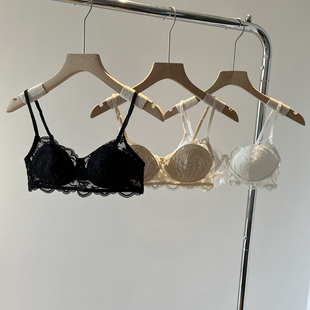 文胸舒适夏季 蕾丝法式 House性感网纱内衣女无钢圈超薄款 Secret