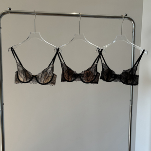 性感豹纹内衣女超薄款 透气bra 大胸显小纯欲文胸聚拢防下垂夏季