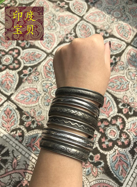 印度女士性感配饰少数民族藏银