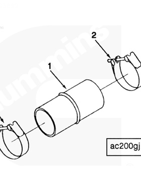 康明斯凸缘软管 驼峰式软管HOSE,HUMP3030789康豪机电4BT3.9零件
