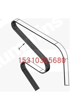 闽工LT231挖掘机(钩机)康明斯配件皮带3807389零件