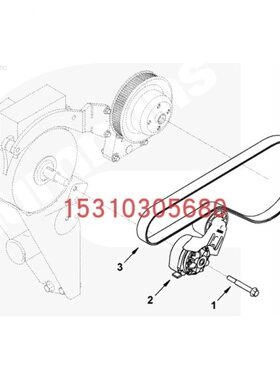 康明斯 柴油机 BELT CUMMINS皮带3040304 3807191 200549配件机头
