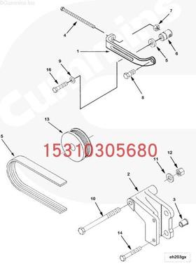 山推SR18P全液压压路机康明斯配件皮带3681571 3681824零件