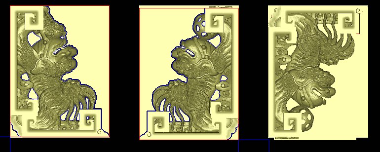 狮子牛腿东阳木雕古建构件装修建筑寺庙装修扫描精雕图