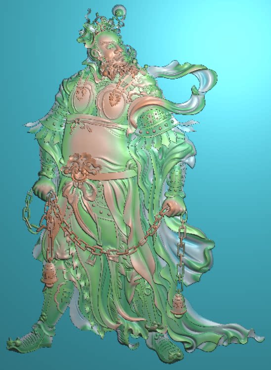 人物2-2东阳木雕工艺品挂件挂屏屏风手工雕刻扫描精雕图