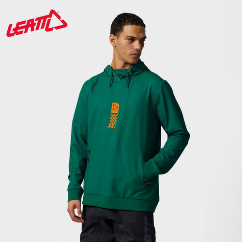 Leatt 5.5连帽骑行衣 石墨烯保暖越野摩托外套秋冬温控骑行服
