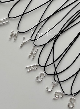 吊坠925纯银字母韩国吊坠