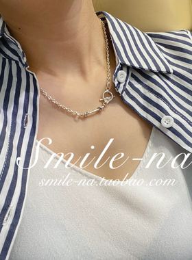 韩国进口ins设计师款女锁骨链