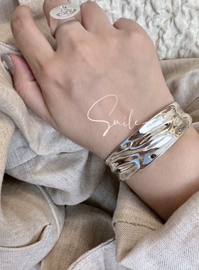 纯银手镯韩国手环925纯银