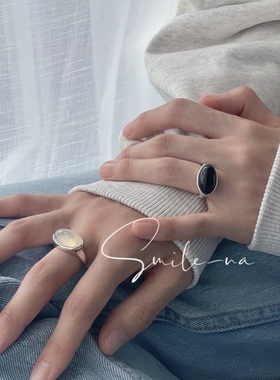 韩国月光石925925纯银时尚