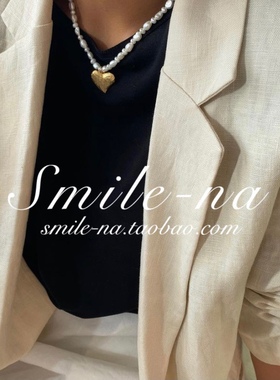 925纯银爱心韩国不规则桃心项链