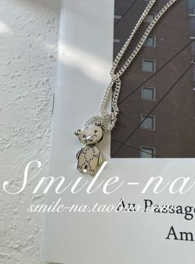 韩国进口纯银卡通重工项链