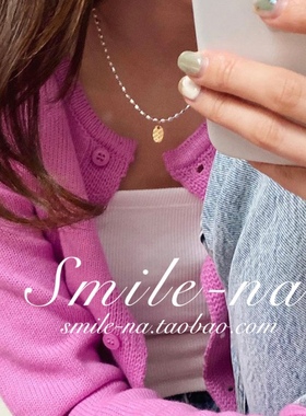 韩国进口小众设计款925金色项链