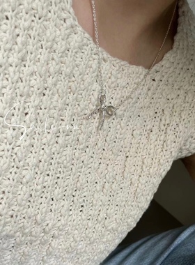 锁骨链925纯银时尚项链小众