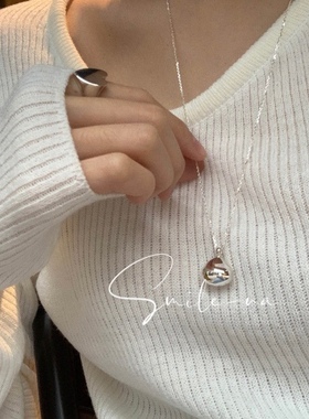 不规则小众款韩国925毛衣链