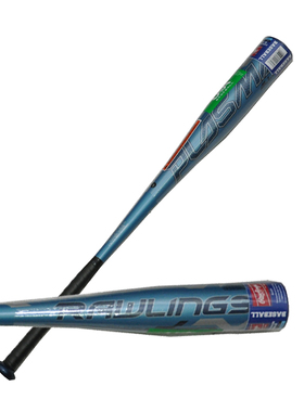 Rawlings US8PL8   USA青少年铝合金棒球棒球棍30英寸浅蓝色粗头