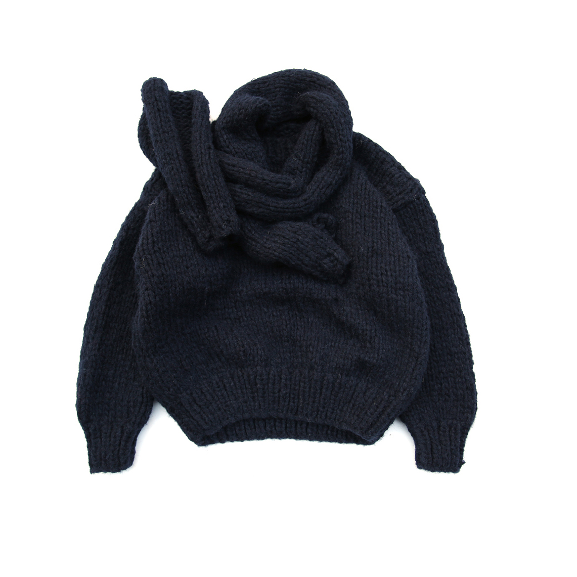 SOUTHPAW+1男装店冬季新品青年日常通勤休闲加厚基础圆领长袖毛衣