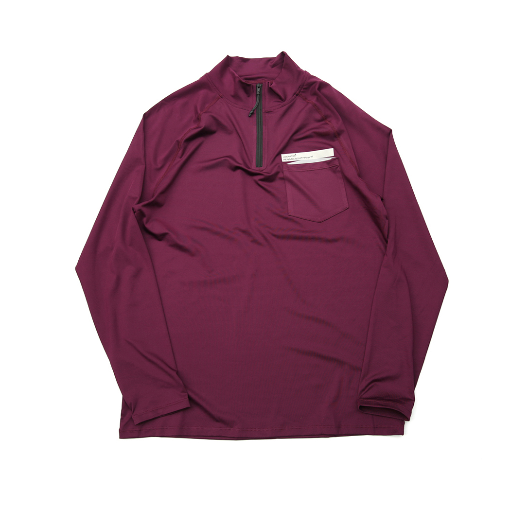 SOUTHPAW+1男装店春夏新品青年日常运动训练休闲立领长袖速干T恤