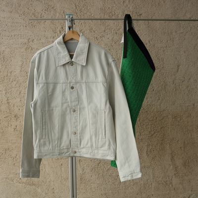 SOUTHPAW+1男装店秋季新品青年日常通勤休闲素色简约基础牛仔外套