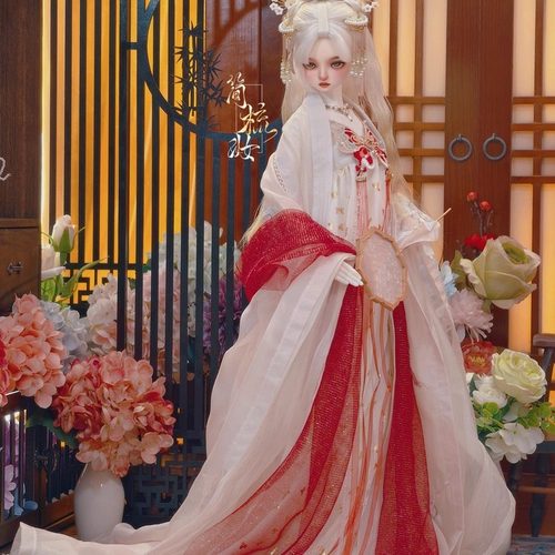 简梳妆古风bjd娃衣四分三分大女70叔自制新品包邮小福蝶玉腰奴sp