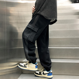 ins潮宽松百搭卫裤休闲运动长裤BAA8023P60限79，男装休闲裤，星座1104-1