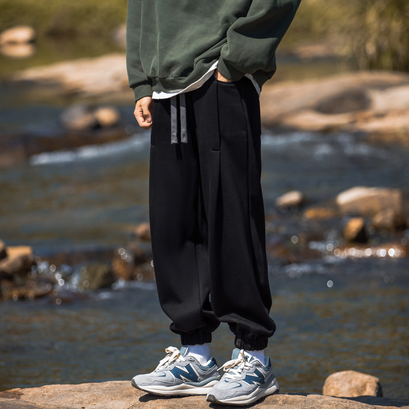 秋冬ins潮宽松百搭潮流束脚休闲6051P60控7950%棉50%聚酯纤维，男装休闲裤，星座1104-1