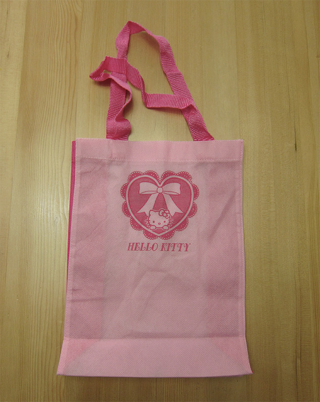 日本进口限定HELLOKITTY无纺布手提袋儿童学生凯蒂猫休闲环保袋子