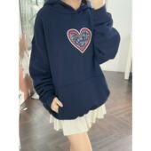 01.14新品 复古慵懒风百搭宽松连帽休闲薄绒卫衣 美式 澳洲cot