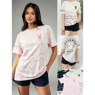 06.13新品 美单PB 克洛芯风格情侣款休闲宽松圆领短袖T恤上衣