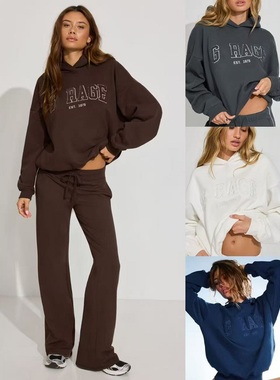 11.22新品 加拿大gar*ge 秋冬薄绒美式复古宽松休闲运动卫衣