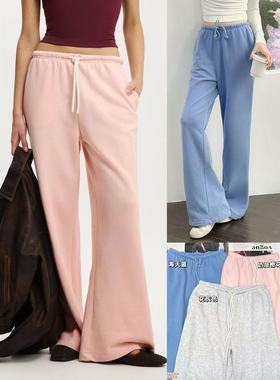 11.29新品 澳洲cot*on 复古慵懒休闲软糯舒适百搭高腰直筒阔腿裤