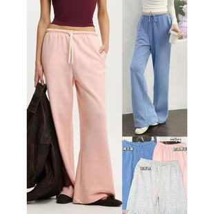 复古慵懒休闲软糯舒适百搭高腰直筒阔腿裤 澳洲cot 11.29新品