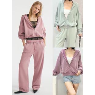 松弛感复古做旧休闲连帽拉链卫衣 纯棉美式 03.11新品 俄潮牌LIME