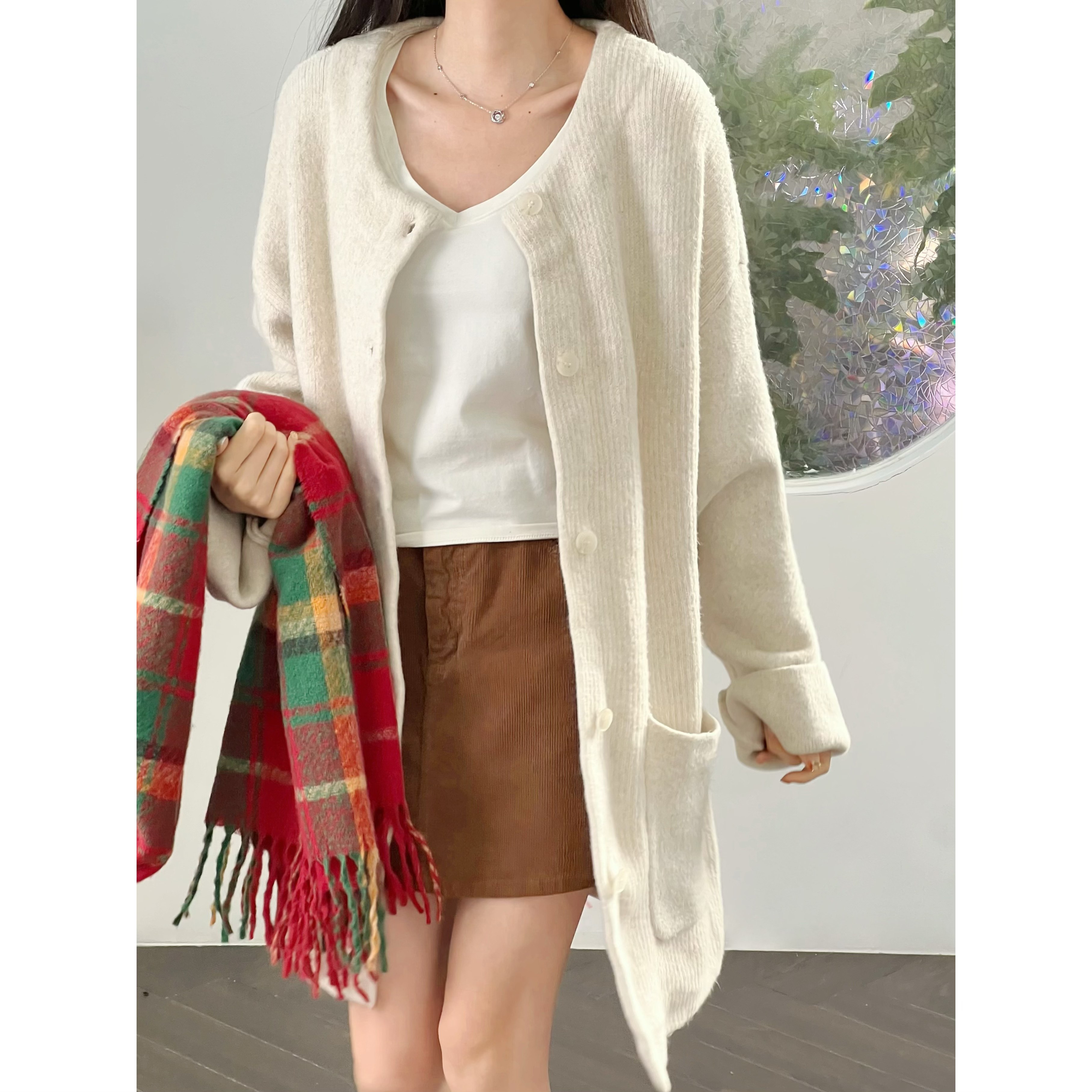 11.26新品 茫GO 复古老钱风宽松慵懒大口袋时尚中长款针织开衫,女装/女士精品,毛针织衫,淘宝优惠券,粉丝福利购,淘宝优惠卷