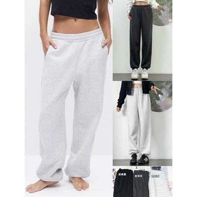 抽绳高腰宽松束脚休闲运动卫裤