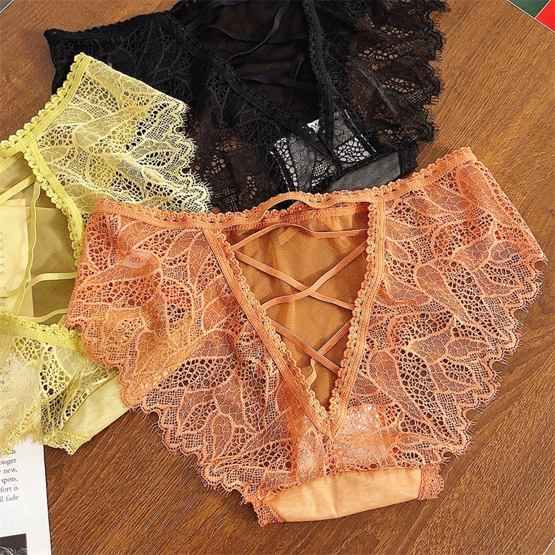 网红大码内裤200斤胖M性感蕾丝镂空交叉细带纯欲透明网纱三角裤女,女士内衣/男士内衣/家居服,女三角裤,淘宝优惠券,粉丝福利购,淘宝优惠卷