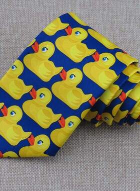 老爸老妈浪漫史周边 Barney的Ducky tie 小黄鸭子领带 外贸原单