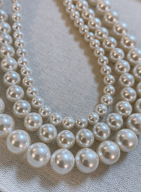 消失的她倪妮同款925银澳白珍珠项链女强光轻奢港风锁骨链礼物潮