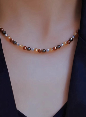 奥特莱斯捡漏折扣美拉德珍珠项链