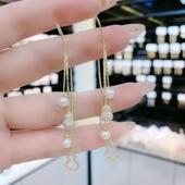 葫芦耳线银耳环925纯银针2026新款 流苏耳坠网红耳饰 潮高级感长款