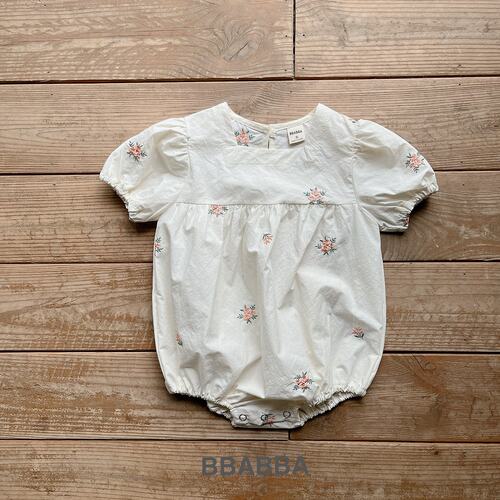 bbabba春日小花刺绣女宝哈衣
