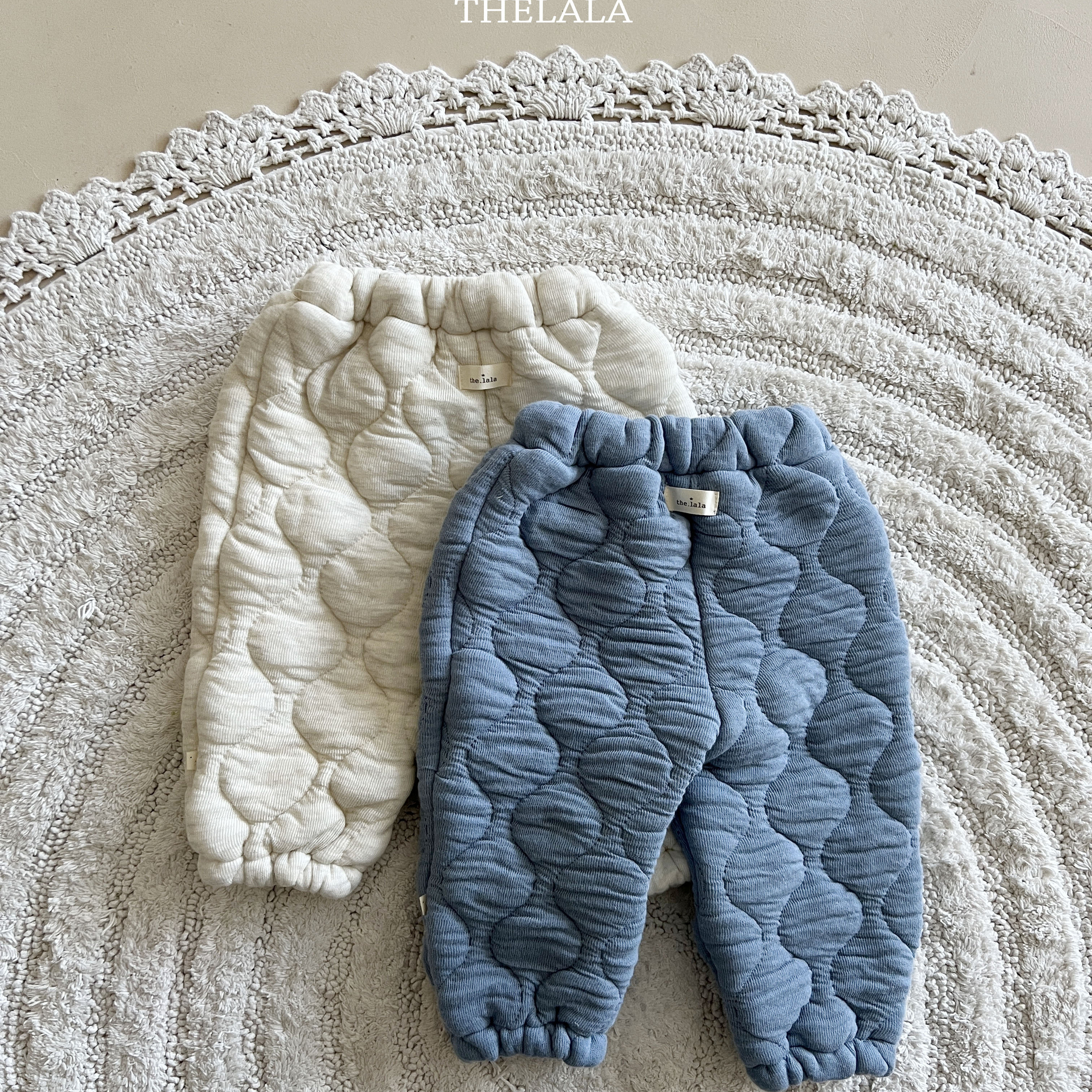 韩国LALA宝宝秋冬夹棉保暖休闲裤